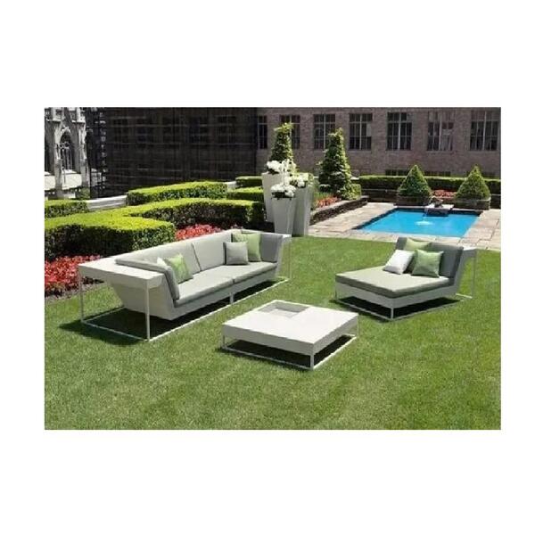 Conjunto De Sofa Sofa Cama Em Fibra Para Area Externa Jardim Leroy Merlin