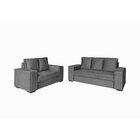 Conjunto De Sofás 2 E 3 Lugares Califórnia Cinza