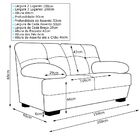 Conjunto De Sofás 2 E 3 Lugares Sala De Estar Pés Madeira Isi