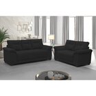 Conjunto De Sofás 2 Lugares E 3 Lugares Dubai  Preto