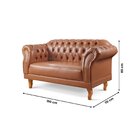 Conjunto De Sofás Chesterfield Duque Caramelo