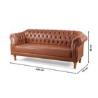 Conjunto De Sofás Chesterfield Duque Caramelo