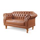 Conjunto De Sofás Chesterfield Duque Caramelo