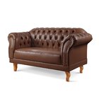 Conjunto De Sofás Chesterfield Duque Marrom