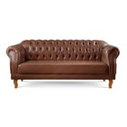 Conjunto De Sofás Chesterfield Duque Marrom