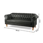 Conjunto De Sofás Chesterfield Duque Preto