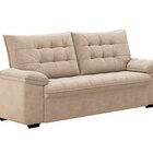 Conjunto De Sofás Estofados 3 E 2 Lugares Bertioga Capuccino