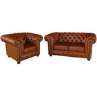Conjunto De Sofás Sala De Estar Chesterfield Pés Madeira Cour