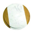 Conjunto De Tabuas De Madeira  2 Pcs G 25cm X 25cm X 1 3cm  P