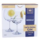 Conjunto De Taças Cristal Gin Tonica Anna 600ml 2 Peças Bohem
