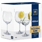 Conjunto De Taças Cristal Gin Tonica Anna 600ml 2 Peças Bohem