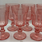 Conjunto De Taças De Vidro Color - Kit Com 6 - Rosa