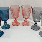 Conjunto De Taças De Vidro Coloridas - Kit Com 6