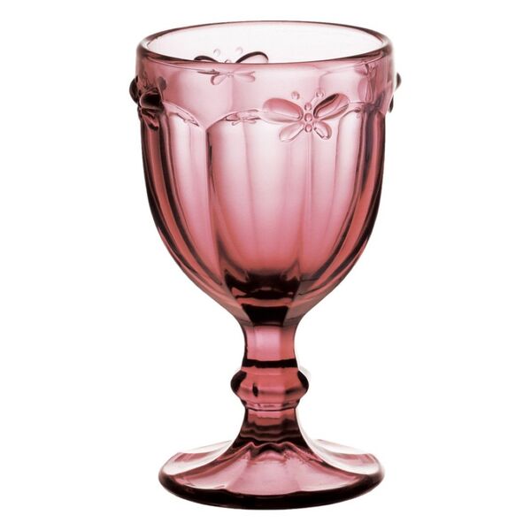 Conjunto De Tacas De Vidro Rosa - 6pcs 9cmx15 5cm