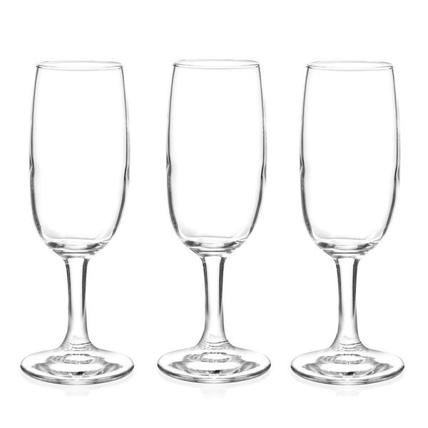 Conjunto De Taças Imperial P/ Champagne Em Vidro 200ml 3pçs