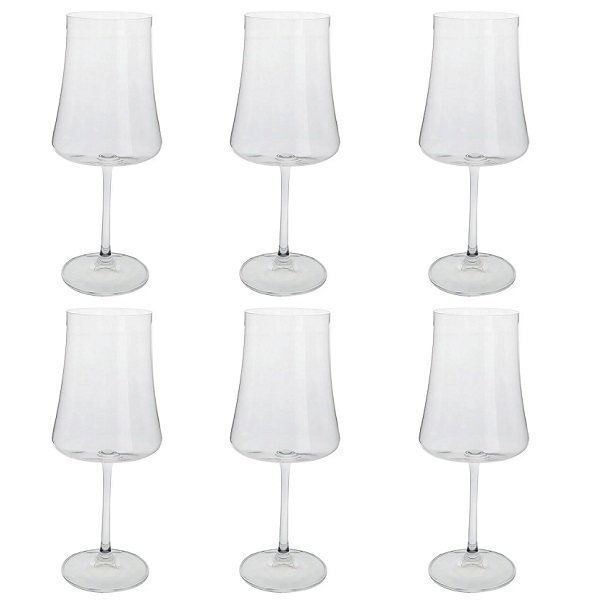 Conjunto De Taças Para Agua Em Cristal Ecologico 560ml 6 Peça