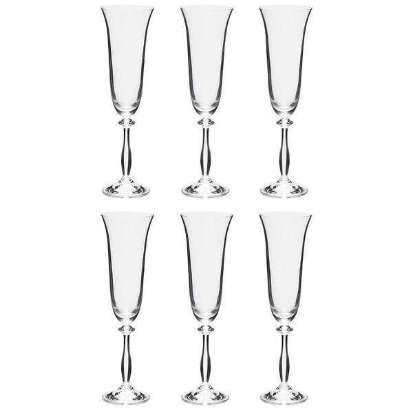 Conjunto De Taças Para Campanhe Com 6 Unidades Bohemia Incolo