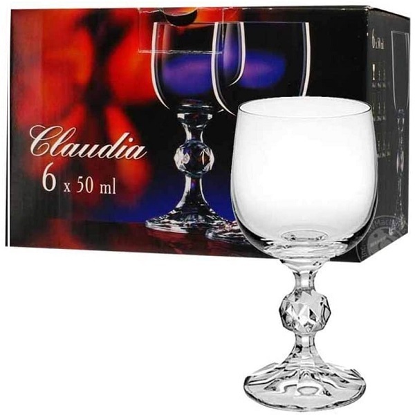 Conjunto De Taças Para Licor 50ml Claudia 6 Peças Bohemia 576