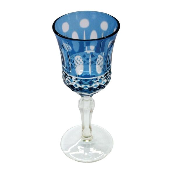 Conjunto De Taças Para Licor Em Vidro Cristalino Com Lapidacao