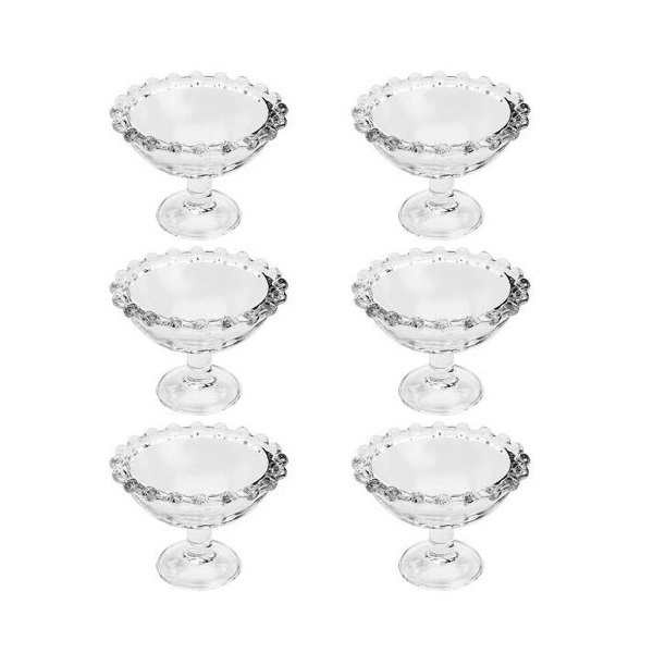 Conjunto De Taças Para Sobremesa Pearl 6 Peças Wolff 28390