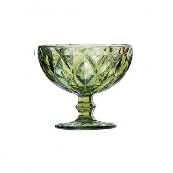 Conjunto De Taças Para Sobremesa Verde  6 Pcs 12cm X 10 3cm