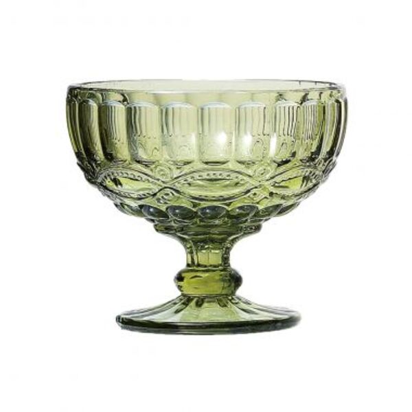 Conjunto De Taças Para Sobremesa Verde  6 Pcs 12cm X 10 3cm
