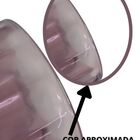 Conjunto De Tacas Para Vinho Bico De Jaca De Vidro Rosa - 6pc