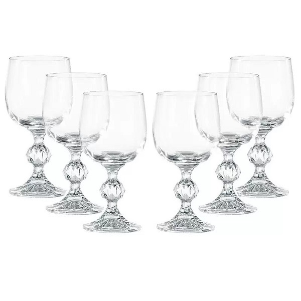 Conjunto De Taças Para Vinho Branco 190ml Claudia 6pçs Bohemi