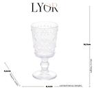 Conjunto De Taças Para Vinho Em Vidro Love 294ml 6 Peças Lyor