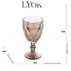 Conjunto De Taças Para Vinho Sodo-calcico 325ml Diamond Cinza