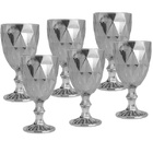 Conjunto De Taças Para Vinho Sodo-calcico 325ml Diamond Cinza