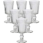 Conjunto De Taças Para Vinho Vidro Flower 294ml 6 Peças Lyor
