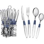 Conjunto De Talheres Com Suporte 24 Peças Petals - Euro Home