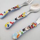 Conjunto De Talheres Mickey 3 Peças Garfo Faca Colher Inox Di