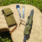 Conjunto De Talheres Para Camping Garfo Faca Colher Timber Ve