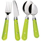Conjunto De Talheres Rebite 24 Peças - Euro Home - Verde