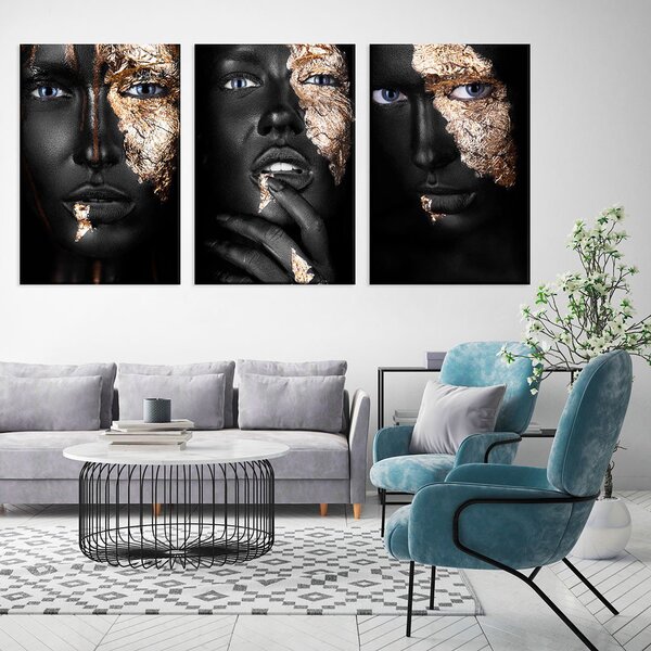 Conjunto De Telas Decorativa Fashion Gold