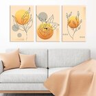 Conjunto De Telas Decorativa Floral Gold