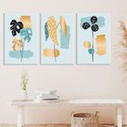 Conjunto De Telas Decorativa Floral Gold