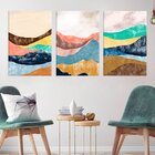 Conjunto De Telas Decorativa Montanhas Premium