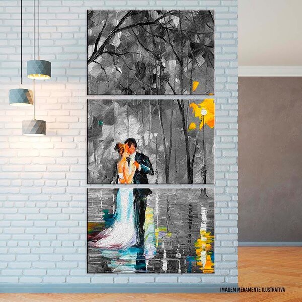 Conjunto De Telas Decorativa Painting Marriage