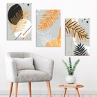 Conjunto De Telas Decorativa Ramos Gold