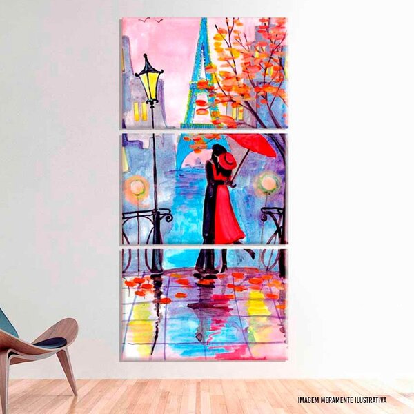 Conjunto De Telas Decorativa Romance In Paris