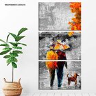 Conjunto De Telas Decorativa Walking The Dog