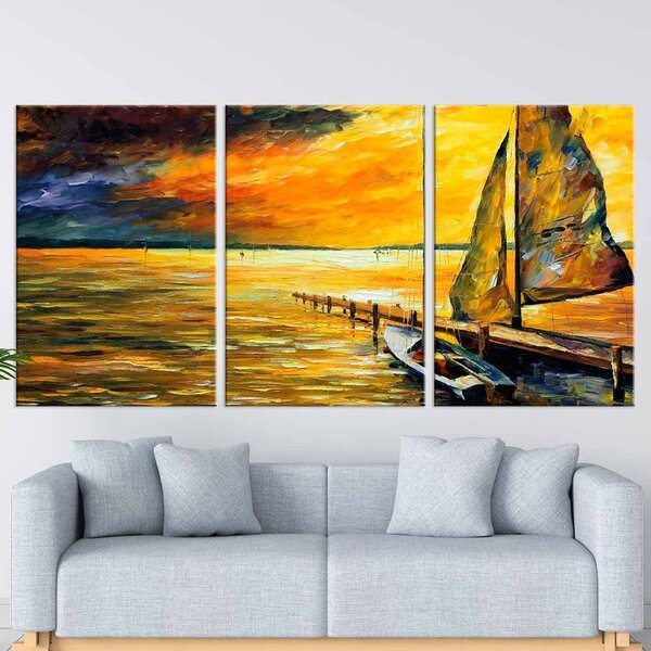 Conjunto De Telas Decorativas Sail Boat