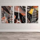 Conjunto De Telas Decorativas World Red