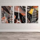 Conjunto De Telas Decorativas World Red