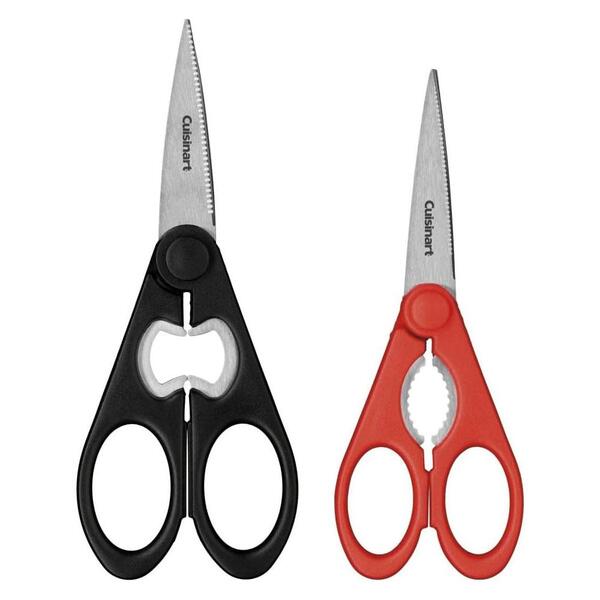 Conjunto De Tesouras Cuisinart 2 Peças Preto E Vermelho C77-2
