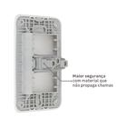 Conjunto de Tomada 10A 4X2 Branco Gracia