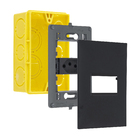 Conjunto de Tomada de Energia 2P+T 10A 4X2 Preto Pial Plus+